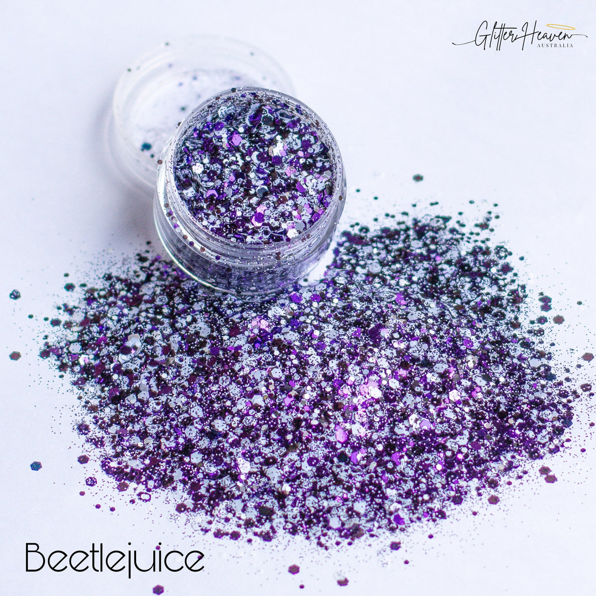 Beetlejuice - Glitter - Purple Fine Glitter Mix with Holographic