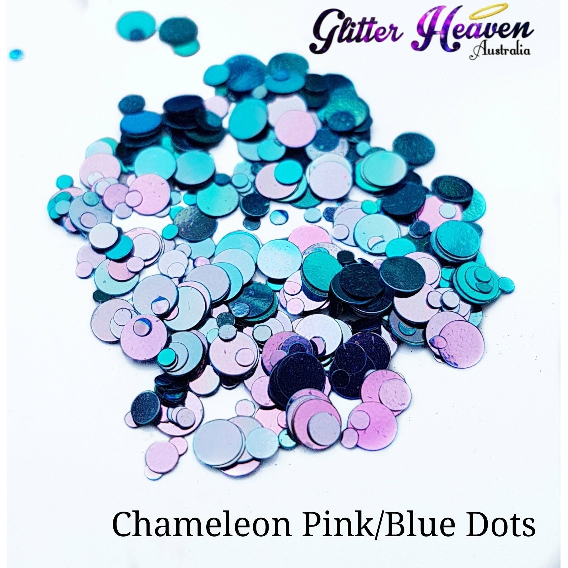 Chameleon Pink/Blue Dots