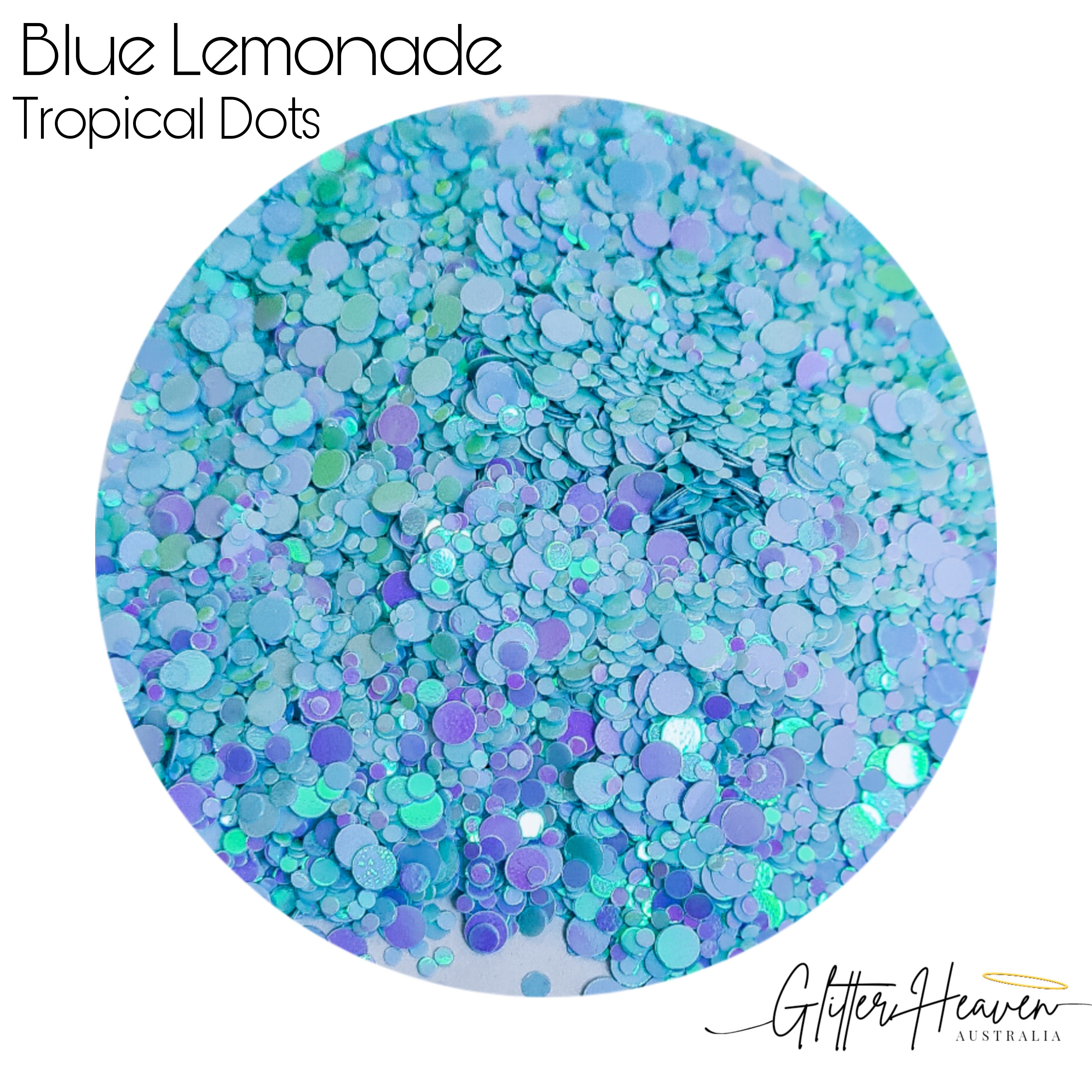 Blue Lemonade Tropical Dots