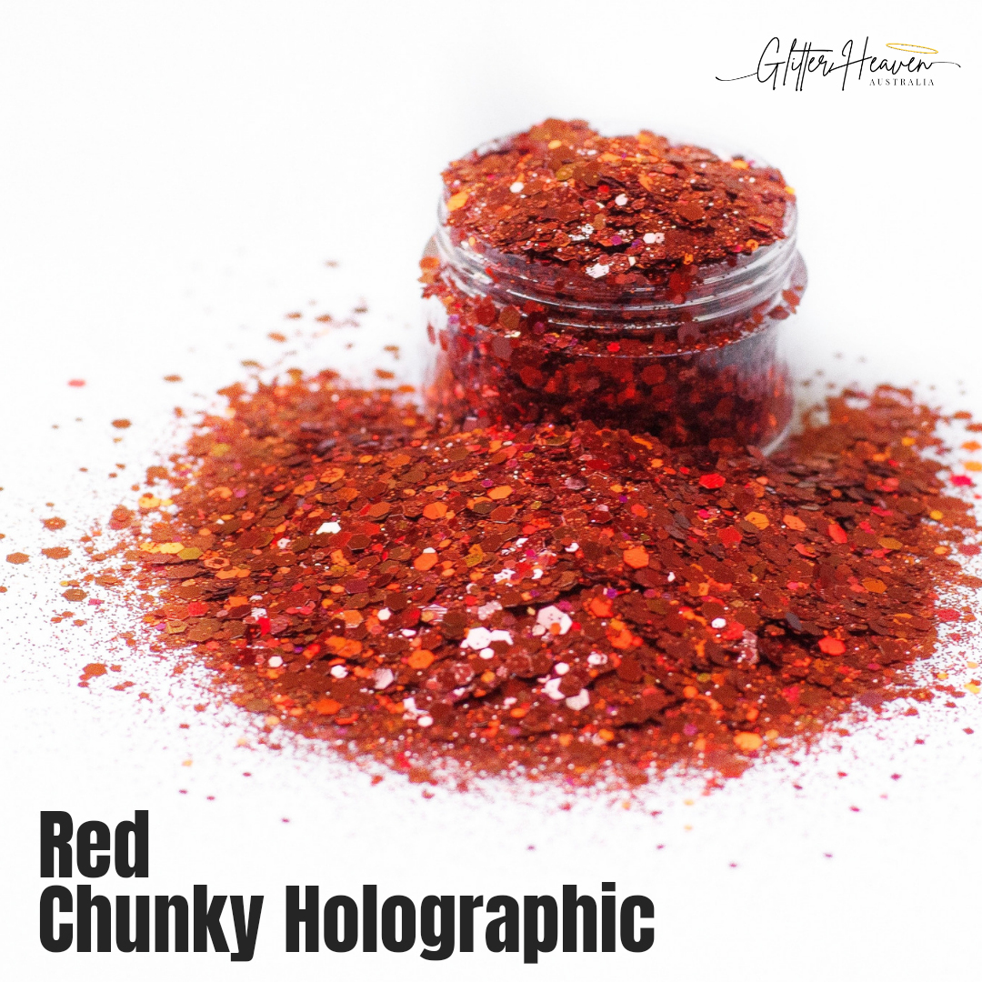 Red Chunky Holo
