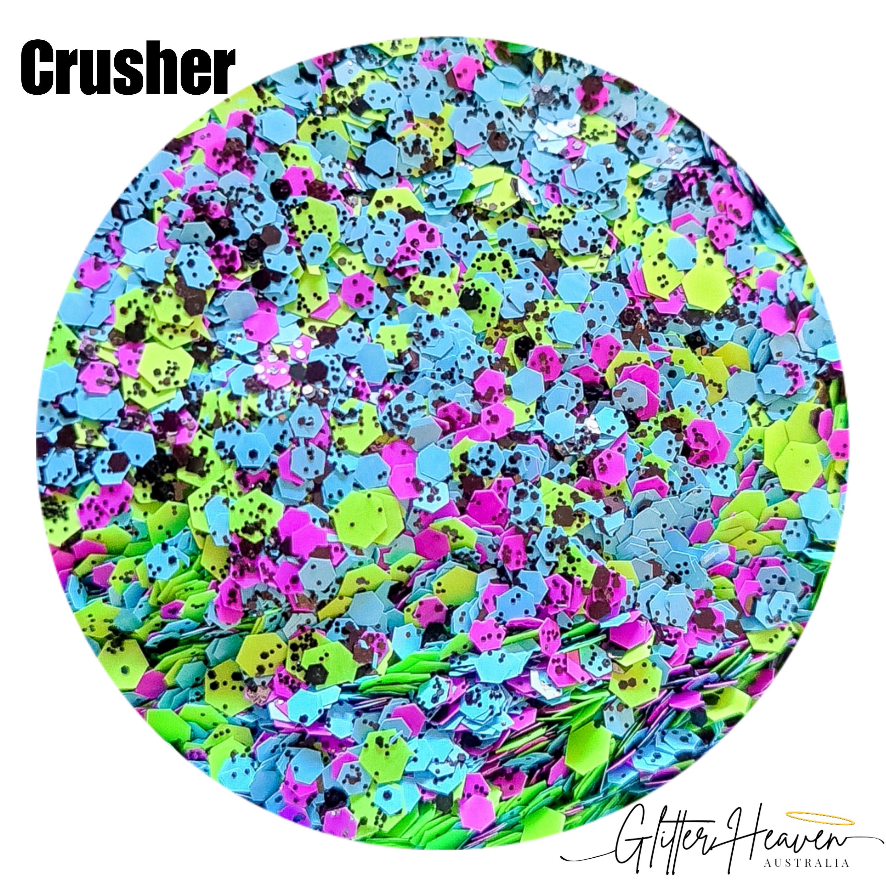 Crusher Neon glitter mix 