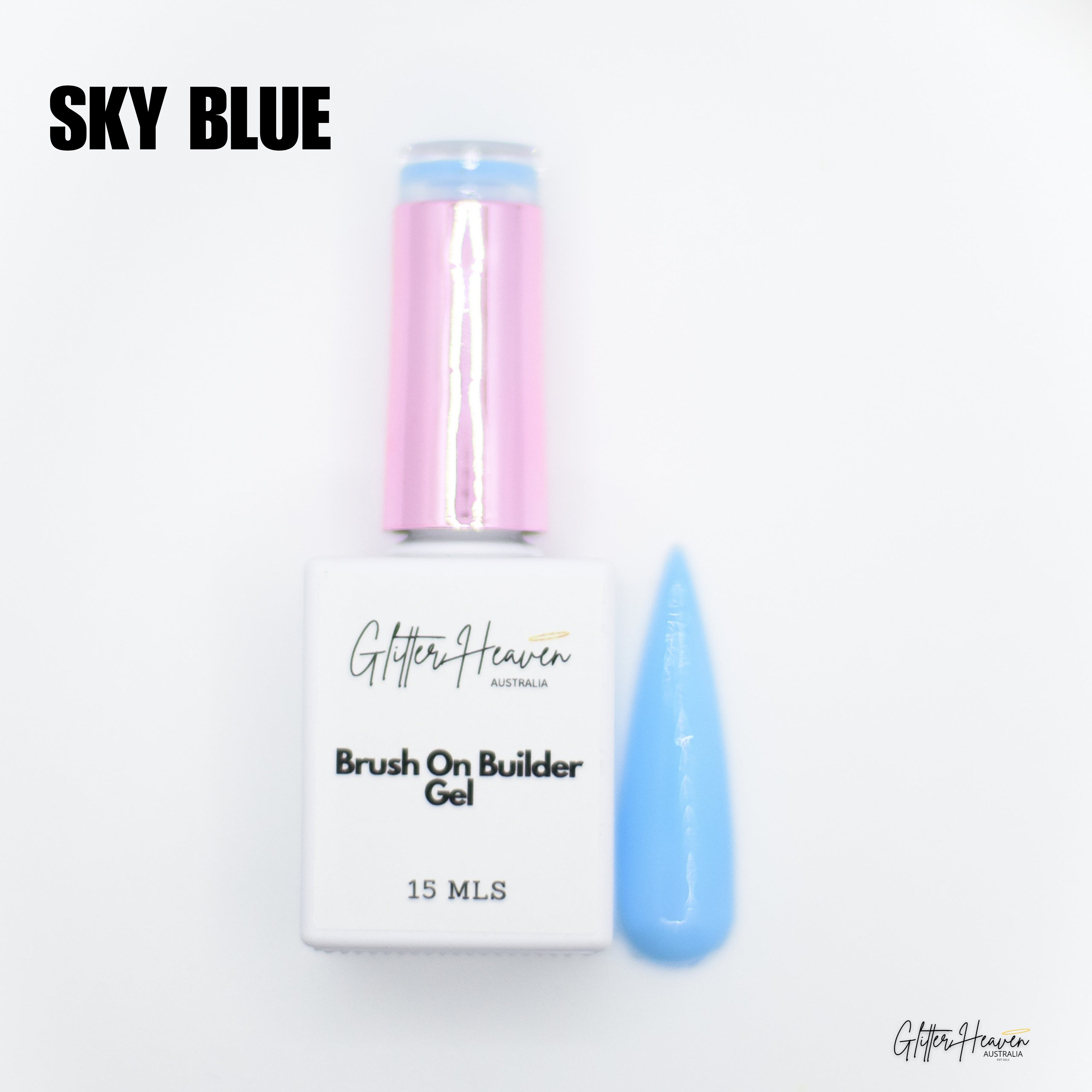Sky Blue Brush On Builder Gel