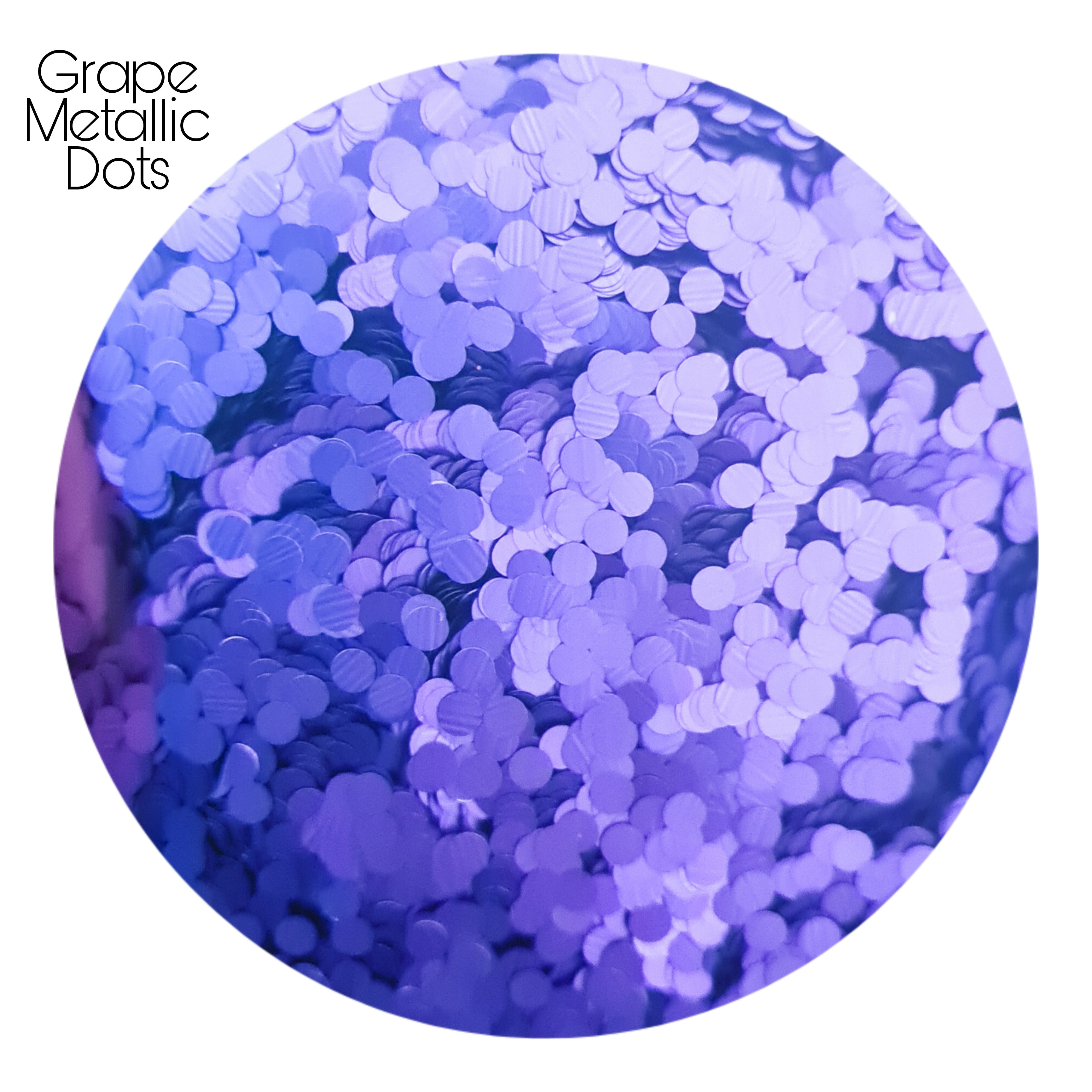 Grape Metallic 3mm Dots 50 Grams