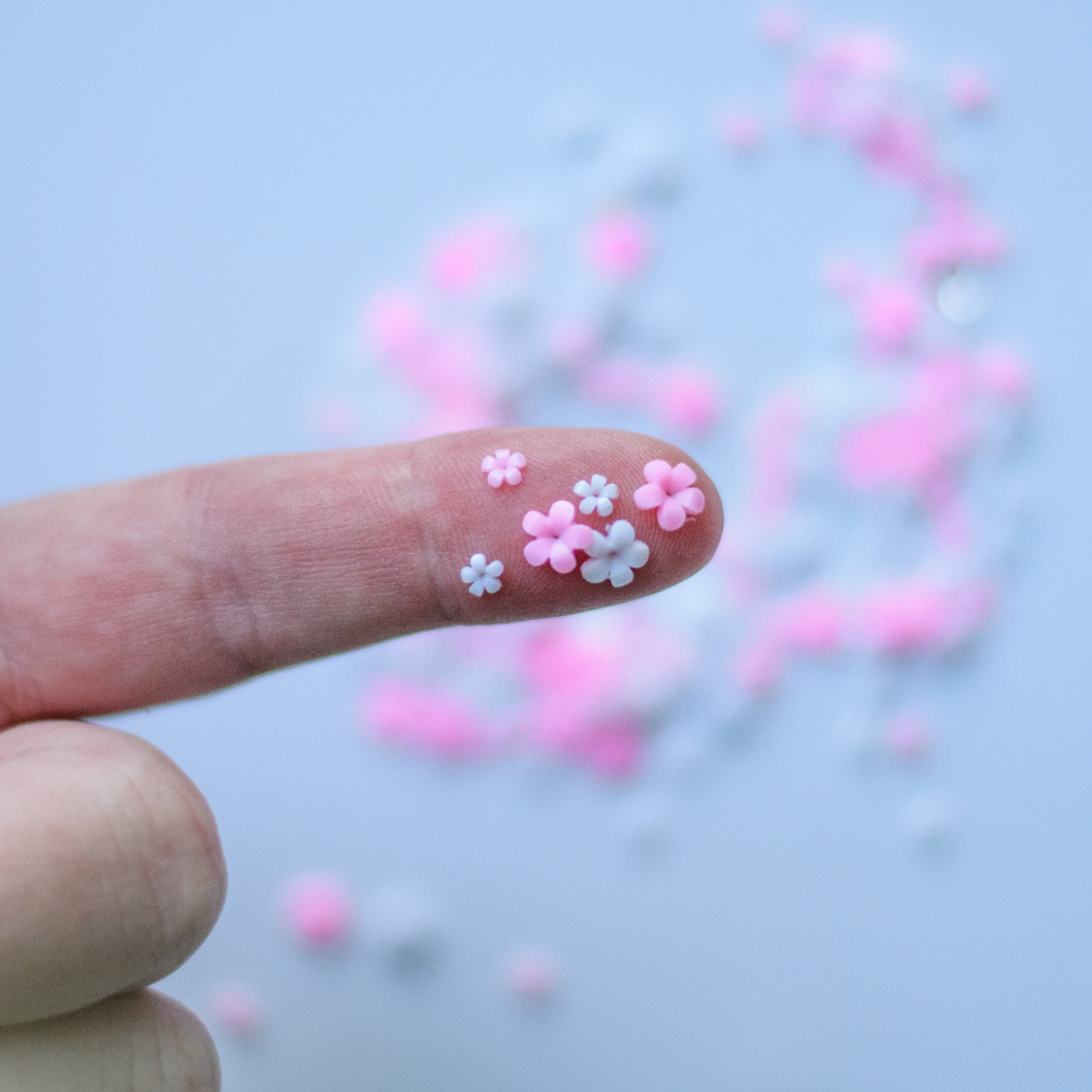 3d Flower Nail Charm