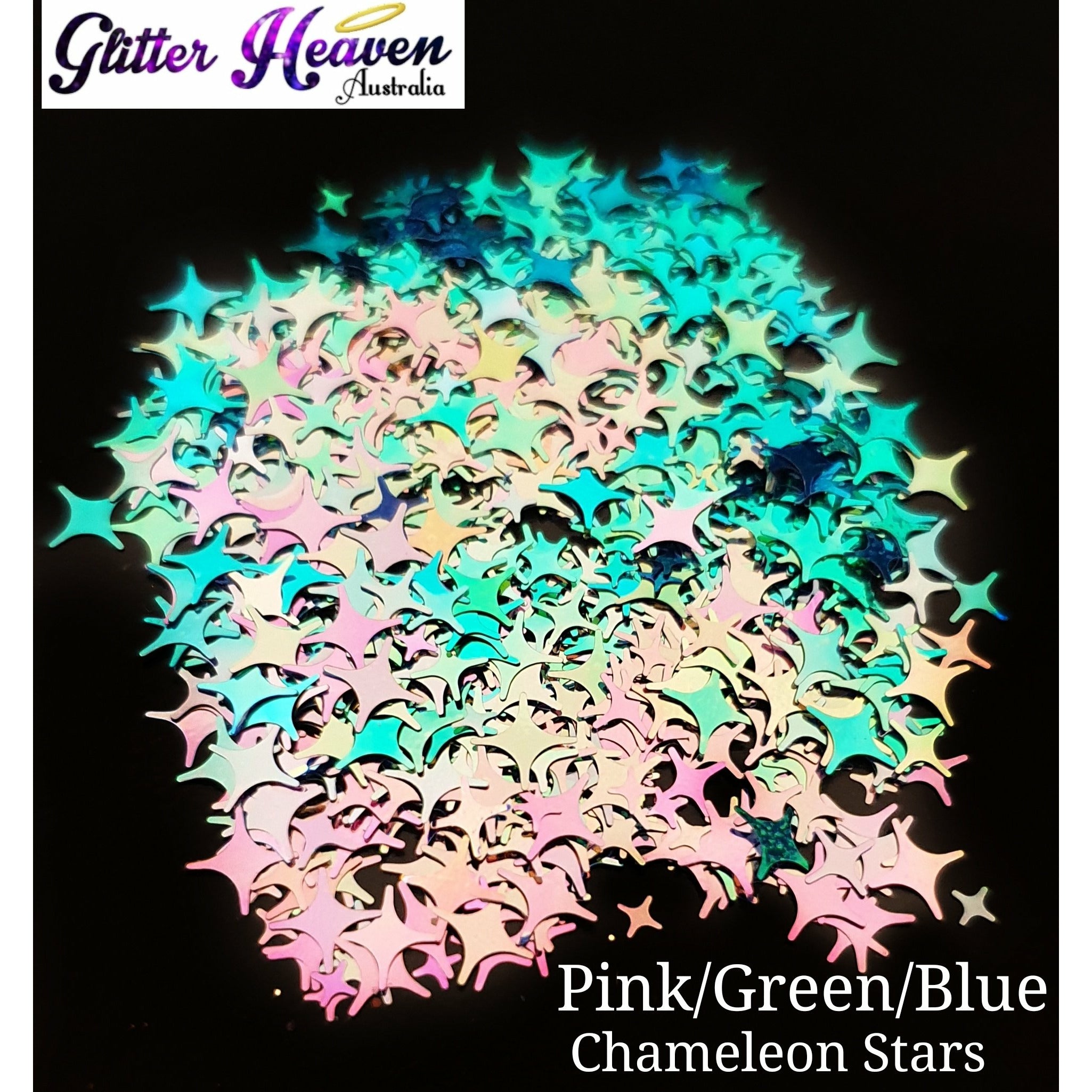 Pink/Green/Blue Chameleon Stars