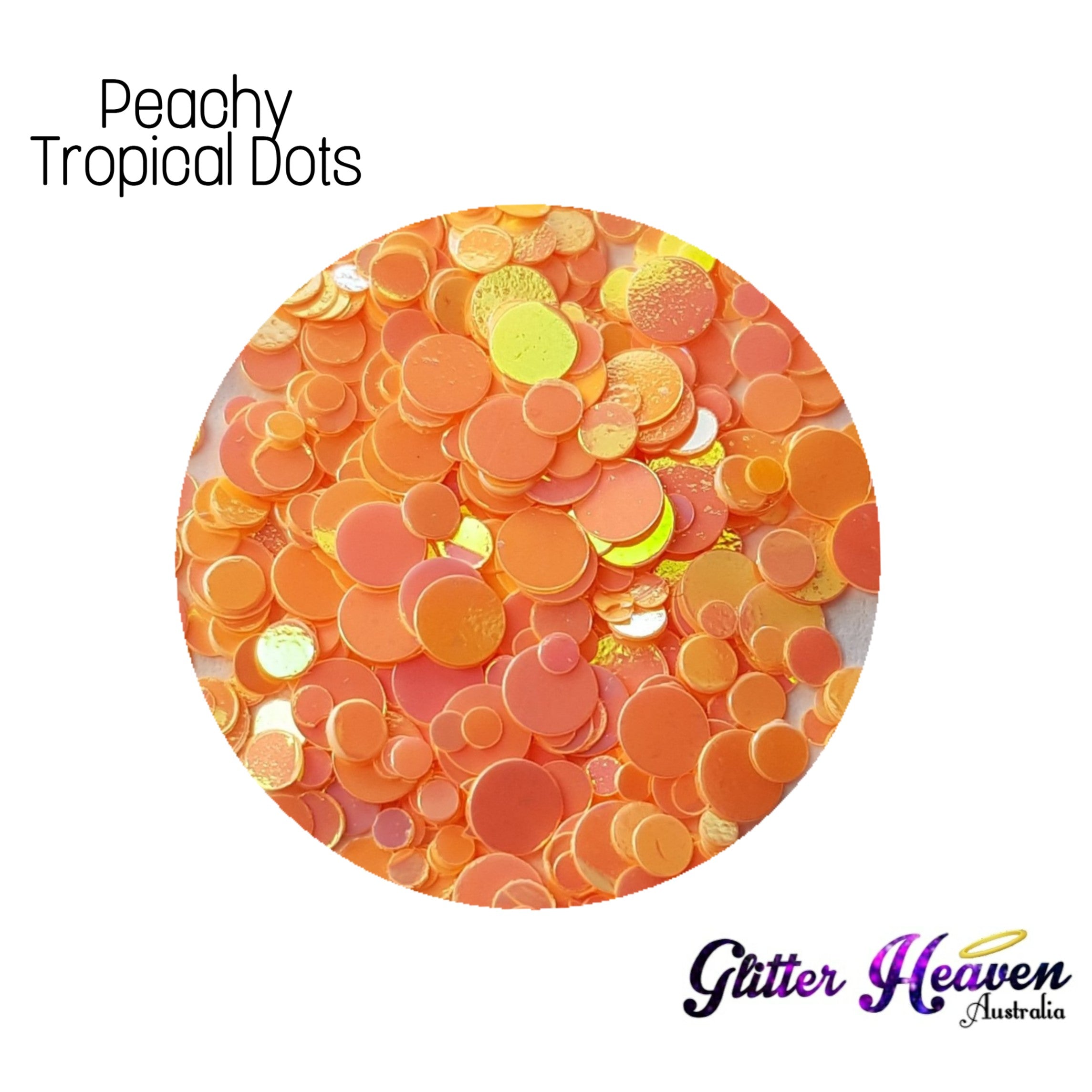Peachy Tropical Dots