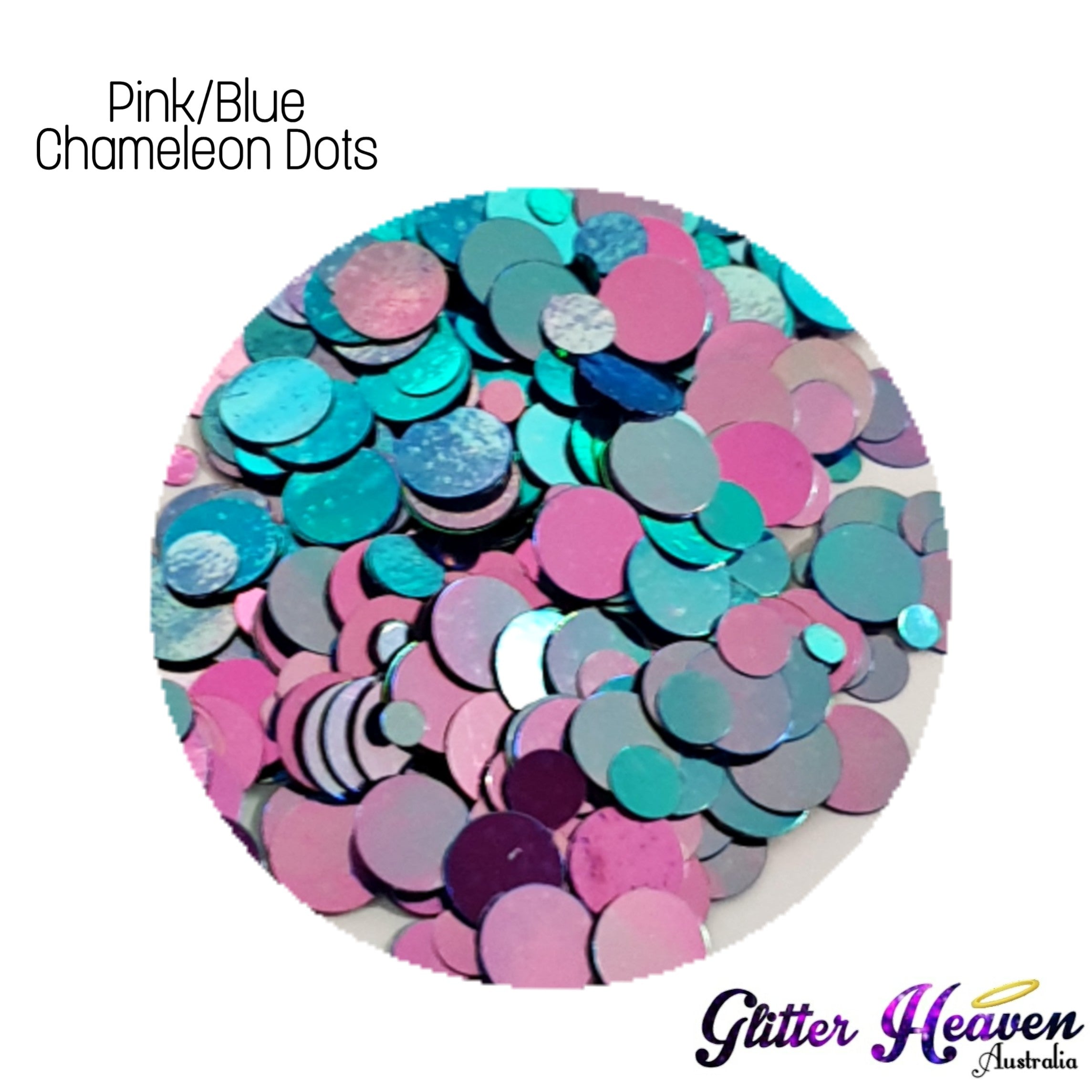 Chameleon Pink/Blue Dots