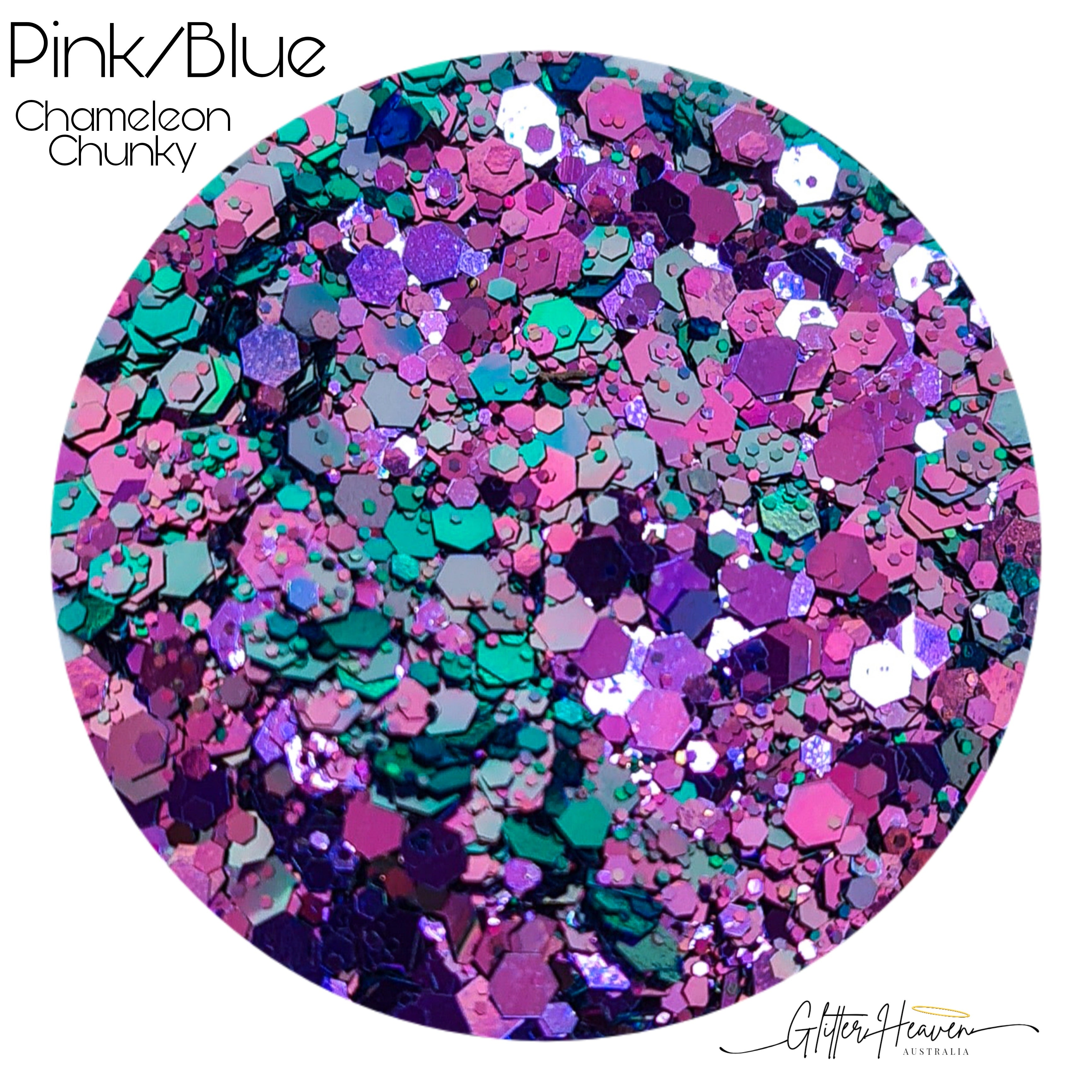Pink/Blue Chameleon Chunky