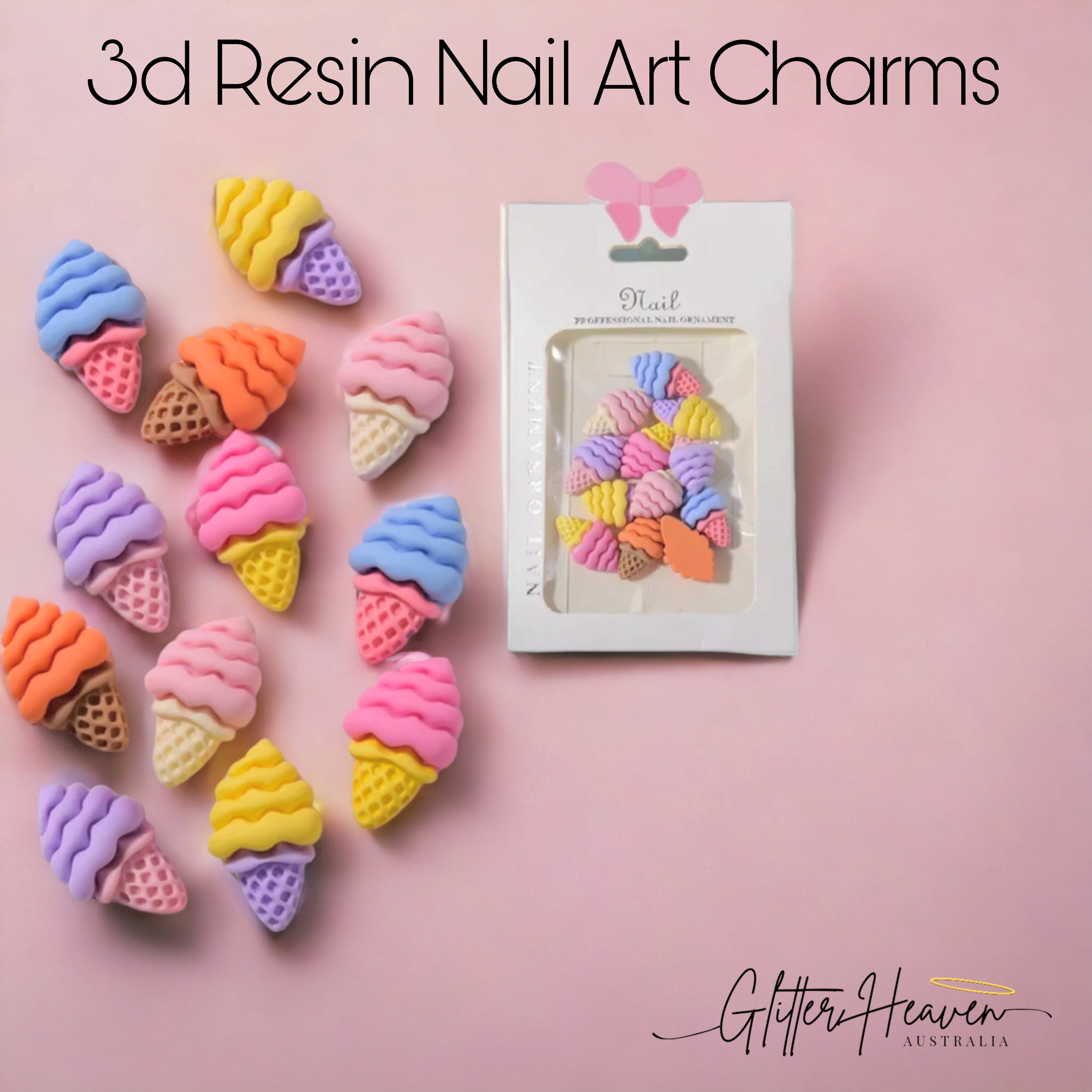 Ice Cream 3d Resin Charms For Nails!