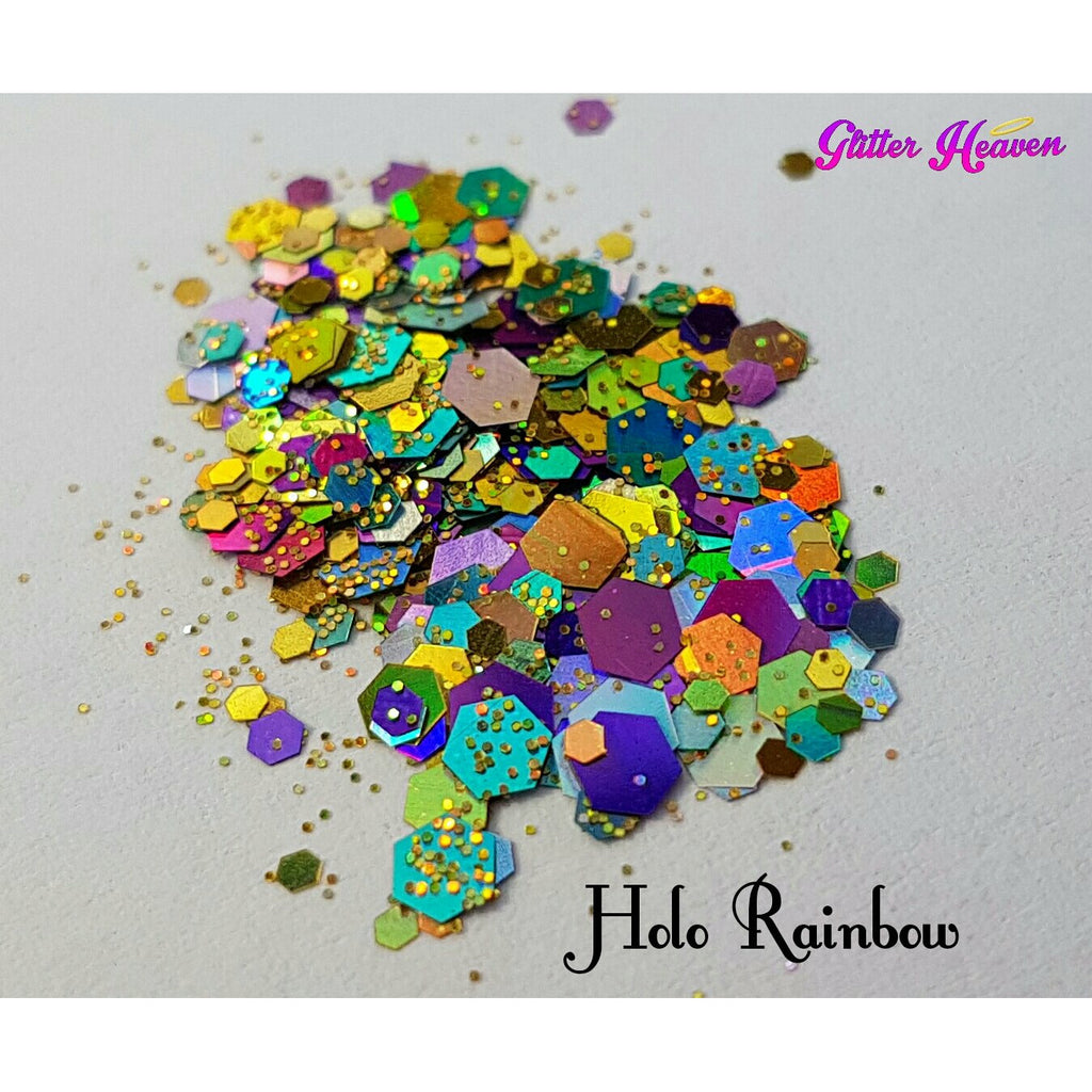 Rainbow Glitter Stickers